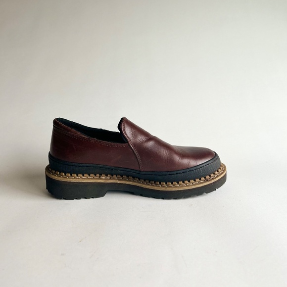 Georgia Giant GB00142 Brown Leather Work Shoes size 7 - Picture 3 of 16